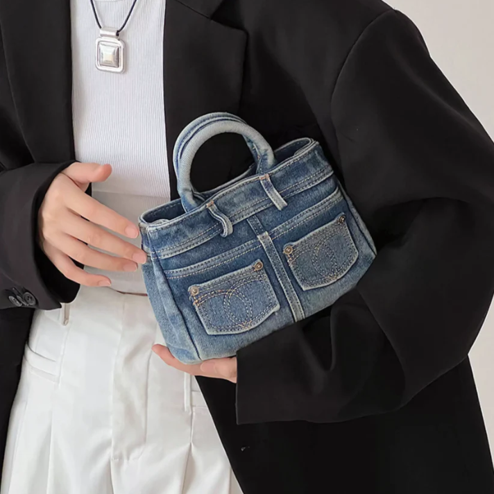 Vintage Denim Handbag