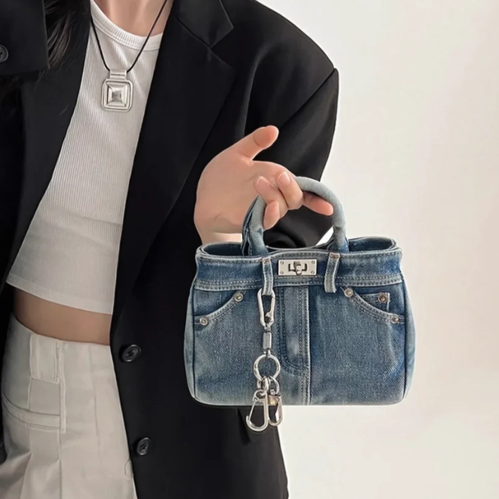 Vintage Denim Handbag